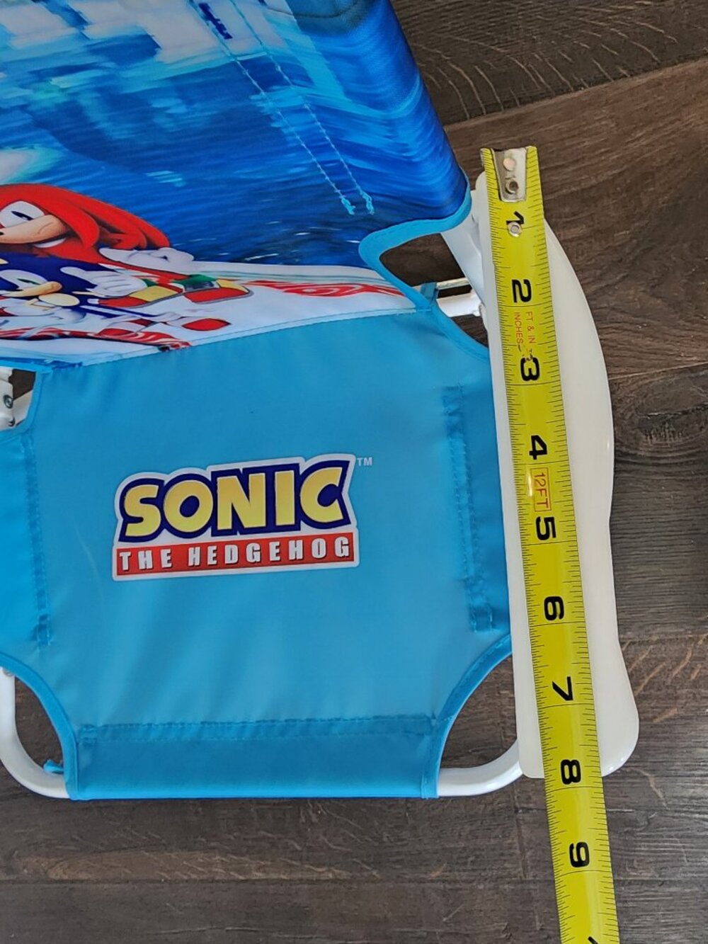 Sonic the Hedgehog Kids Folding Beach Chair w/ Umbrella - Picture 9 of 16